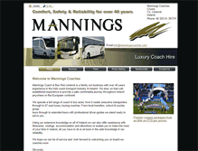 Tablet Screenshot of manningscoaches.com